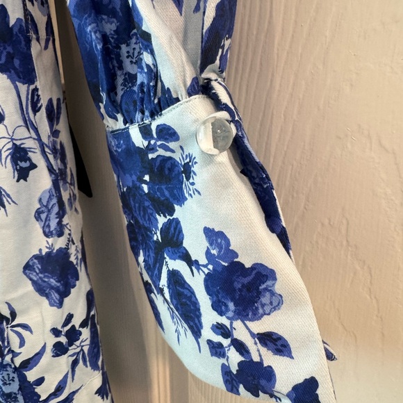 Tuckernuck Blue Floral Dress with Black Bow - Picture 4 of 4